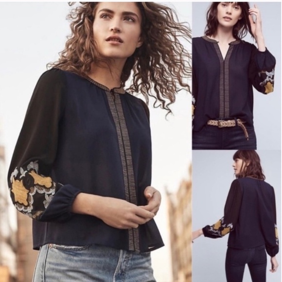 Vanessa Virginia for Anthropologie Luciana Top - Picture 2 of 3